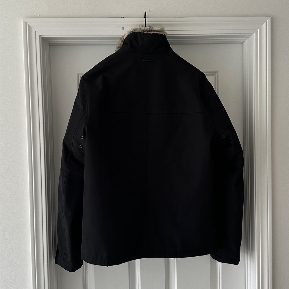 Marc New York Black Jacket with Faux-Fur Trim - Picture 4 of 4